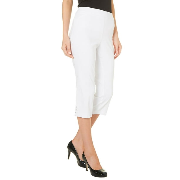 womens petite pull on capris