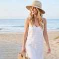 thumbnail image 5 of Packable Knit Fedora Hat, Soft Foldable Sun Hat,Lightweight Breathable Summer Hats for Women Beach(Q), 5 of 7