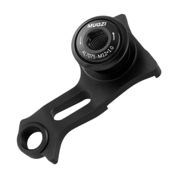 Patilla de cambio universal Mech, protección de patilla de cambio, gancho trasero de aleación de aluminio para componentes de bicicletas de montaña Negro