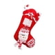 thumbnail image 1 of Adornos navideños, adornos para chimenea, bolsas de regalo, calcetines de dulces, calcetines navideños de punto rojos y blancos., 1 of 3