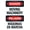 Warning Sign 2, variant on Moving Gate Will Cause Serious Injury Or Death Keep Clear Warning Sign, Gate Security Metal Sign - 8"x12" Custom Caution Decor for Business Home Road Yard Garage Street Wall
