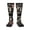 2 Black-1, variant on Womens Retro Thin Red Firefighter Line Flag Knee High Socks Comfy Thermal Boot Long Socks