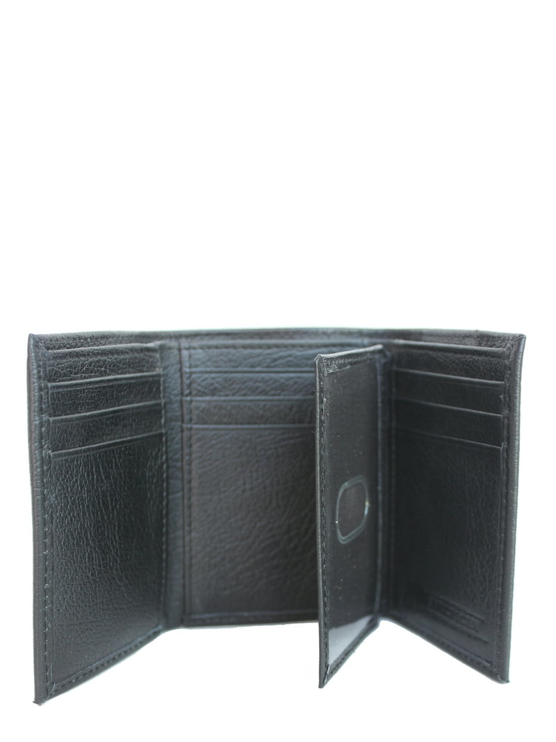 George RFID Protected Men's Trifold Wallet Black Genuine American