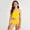 Yellow, variant on WELOIJEVBE Girls Swimsuit 2 Piece Casual Comfy Stretchy Cut Out Bikini Set Bathing Suits Girls' Swimwear 13-14 Years