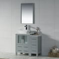 thumbnail image 3 of 36-S" Freestanding Bathroom Vanity with Side Cabinet - Metal Grey, 3 of 5