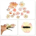 thumbnail image 4 of 16 piezas de clips para el cabello con flores falsas, accesorios para el cabello de flores para mujeres y niñas, color rosa, 4 of 7