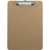 Sparco Hardboard Clipboard w/Rubber Grips 9"x12-1/2" Brown 20894