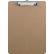 Sparco Hardboard Clipboard w/Rubber Grips 9"x12-1/2" Brown 20894