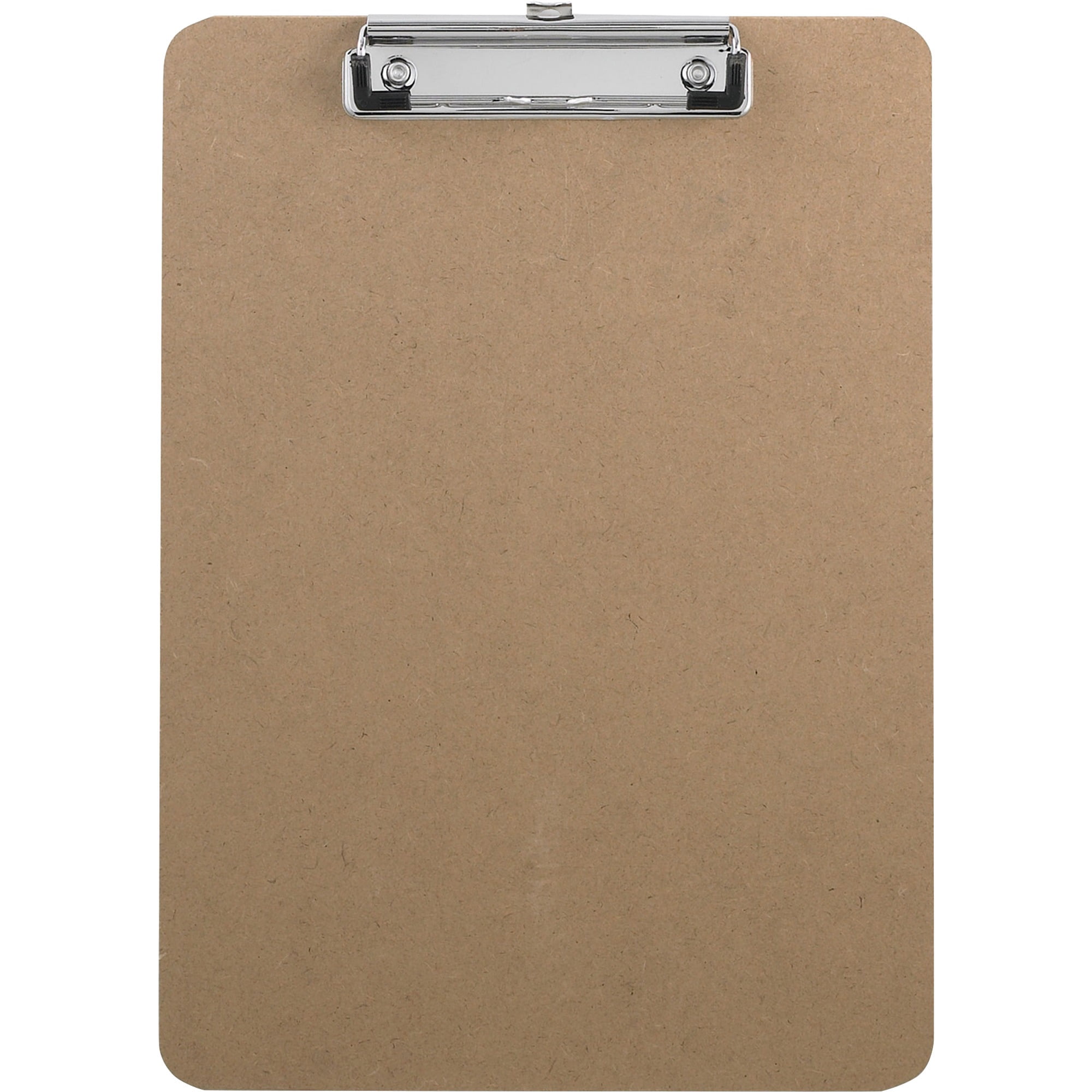Sparco Hardboard Clipboard w/Rubber Grips 9"x12-1/2" Brown 20894
