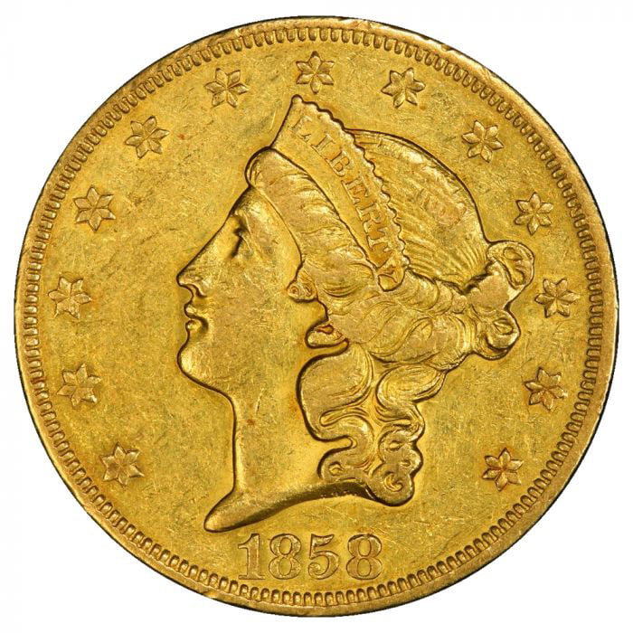 USA $20  GOLD LIBERTY DOUBLE EAGLE  24x24 CUSTOM MOUNTED  CANVAS ART 