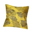 thumbnail image 4 of Ginkgo Hoja Patrón de almohada Capa de almohada de almohada 45cmx45cm decoración del hogar cuadrado fácil de usar decorativo para sala de estar Oro, 4 of 8