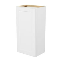 Furinno Shaker Wall Kitchen Cabinet 1-Door-2 Shelves, Ready to Assemble, 12 D x 18 W x 36 H, White