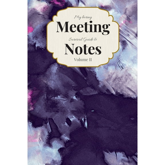 My Boring Meeting Survival Guide & Notes : 6x9 Meeting Notebook and Puzzle Book (Paperback)