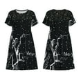 thumbnail image 5 of Defioc New York City1 Pattern Womens Summer Dresses Short Sleeve Sundress 2025 Beach Vacation Dresses with Pockets -Small, 5 of 6