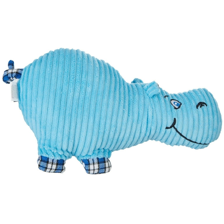 Blue hippo dog clearance toy