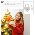 thumbnail image 2 of Weiweiguan 1 Set Creative Heart-shaped Lock Beautiful Love Lock Delicate Wishing Lock, 2 of 6