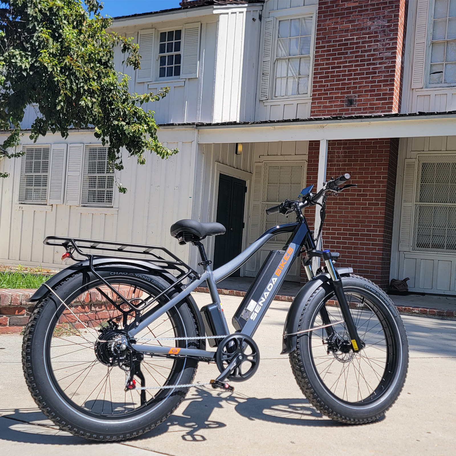 SENADA 26" Fat Tire Electric Bike for Adults, 1000W Peak Mountain Electric Bicycle 30MPH 65Miles Range, Ebike for Adult with 48V 17.5AH Battery, Colorful LCD Display & 7 Speed
