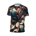 thumbnail image 5 of T Shirt For Men Abstract Floral Sports T-Shirt Luminous Print Harajuku T-Shirts Couple Fun Tee Shirt, 5 of 7
