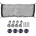 thumbnail image 3 of jfqm Fit for Car Mesh Elastic Nylon Rear Back Cargo Trunk Storage Organizer Luggage Net Holder Accessory (Color : SingleLayer110X60cm), 3 of 5