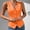 Orange, variant on IUYRTFE Women's V Neck Sleeveless Button Down Vest Top Slim Fit Casual Suit Waistcoat