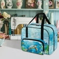 thumbnail image 2 of ZIATUBLE Hibiscus Turtle Sewing Machine Tote Bag Large Capacity Sewing Machine Cases Easy to Clean Sewing Machine Bobbin Storage Case Soft Sewing Machine Tote Storage Case Carry Bag, 2 of 7