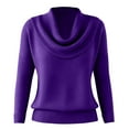 thumbnail image 7 of BLVB Women Cowl Neck Sweaters Long Sleeve Lightweight Knit Loose Fit Sweater Pullover Warm Tops Fall Winter Fashion Clothes, 7 of 7