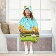 thumbnail image 7 of joogoo Wearable Blanket Hoodie Maple Leaf Cows for Flannel Sherpa Pocket 3-14 YR M, 7 of 7