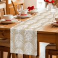thumbnail image 4 of Table Runners 90 Inches Long Dress Scarves, Tropical Palm Leaves Farmhouse Coffee/Dining/Kitchen Table Decor Table Runner for Living Room, Tan Summer Tree Botanical Plants 13x90 Inch, 4 of 8