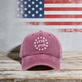 thumbnail image 4 of NIEWTR 250th Anniversary USA Cap Vintage Adjustable Hat, American Eagle Liberty Patriotic 1776-2026 Baseball Cap for Men Women(Wine,A), 4 of 5