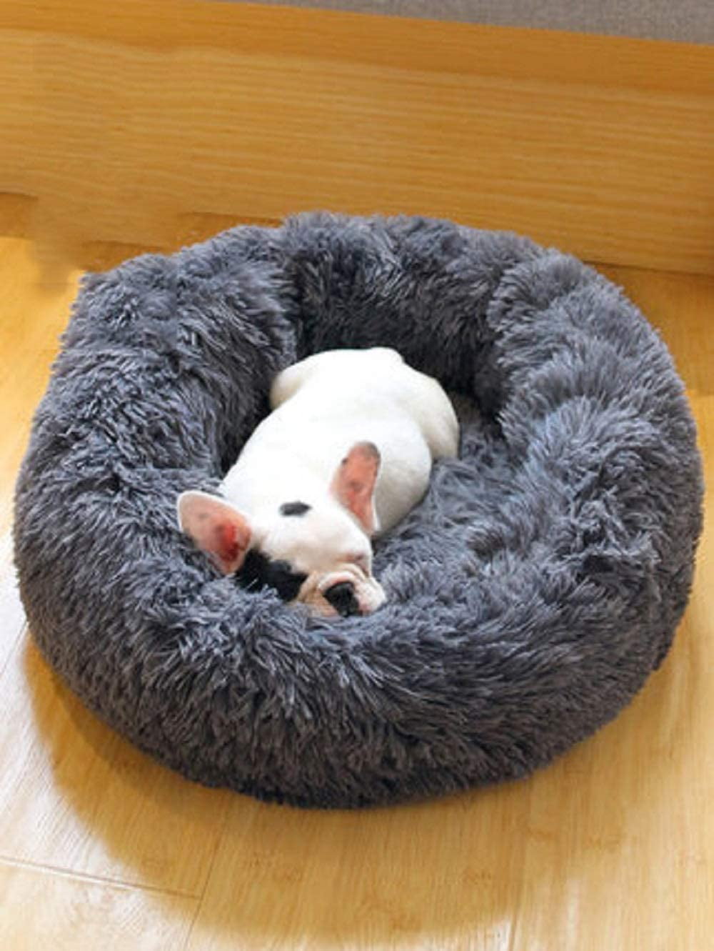 Dog Bed Cat Bed Calming Dog Bed nest Extra Soft Comfortable Cute,Cat Cushion Bed Washable,Round Dog Bed Suitable for Cats and Small Medium Dogs（70cm/27.5in Diameter）
