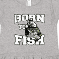 thumbnail image 4 of Inktastic Born to Fish Girls Toddler Dress, 4 of 5