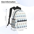 thumbnail image 4 of Haiem Sea Turtle Lightweight Backpack for School, Classic Basic Water Resistant Casual Daypack for Travel with Bottle Side Pockets, 4 of 8