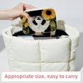 thumbnail image 6 of Panda Sunflower Velvet Portable Storage Box with Removable Compartment – Jewelry Display, Earring Holder, Necklace Holder – Great Gift, 6 of 7