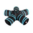 thumbnail image 1 of Túneles plegables para mascotas, 5 tubos con forma de tubo y juguete arrugado para perros, gatos, cobayas y conejos., 1 of 7
