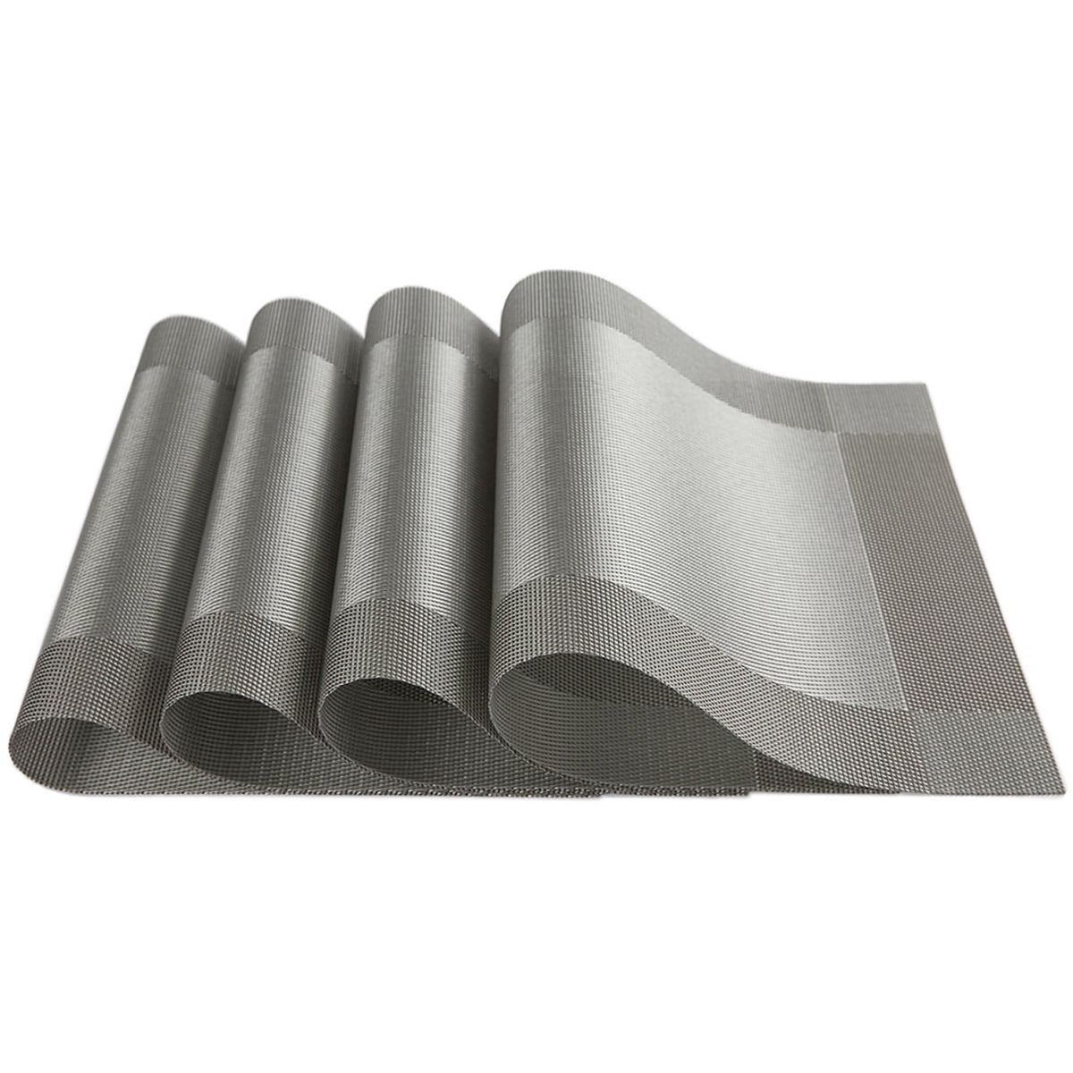 4Pcs/lot 45*30cm Placemat pvc dining table mat disc bowl coasters