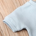 thumbnail image 6 of IROINNID Infant Girl's Solid Ribbed Stitch Tops Shorts Outfits Set, 6 of 9