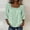Green, variant on Women's Square Neck Blouse Lace Crochet Trim 3/4 Sleeve Casual Loose T-Shirt Hollow Out Splicing Tops S-3XL Navy
