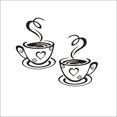 thumbnail image 5 of Café té pegatinas de pared tazas de café arte vinilo calcomanía cocina restaurante decoración de pared de pub, 5 of 5