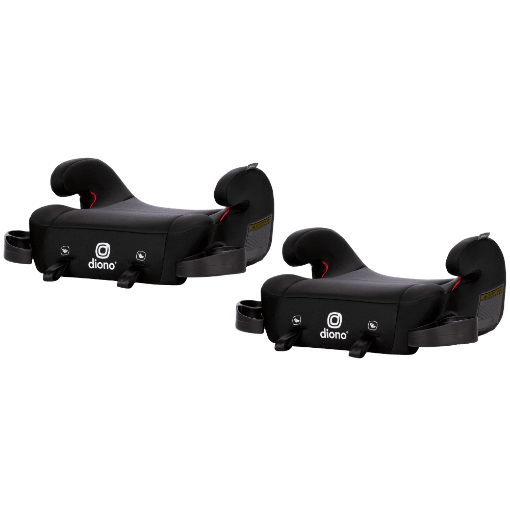 Diono Solana 2 with Latch Pack of 2 Backless Booster Car Seats, Black