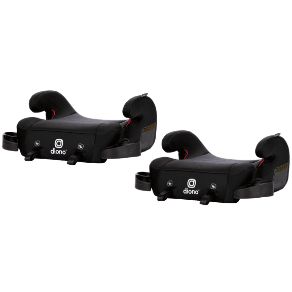 Diono Solana 2 with Latch Pack of 2 Backless Booster Car Seats, Black