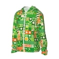 thumbnail image 2 of Balery St Patrick's Day6 Men's Women's UPF 50+ Sun Protection Lightweight Hoodie Performance Long Sleeve Shirt for Fishing Running-Medium, 2 of 9