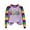 Tops-A15Purple, variant on LEKWK Women's Mardi Gras Tops Glitter Letter Print Raglan Sleeve Long Sleeve Graphic Tees Crew Neck Casual Daily Lounge Wear Outfits