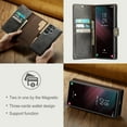 thumbnail image 6 of for Samsung Galaxy S25 Ultra Case, PU Leather Detachable Vintage Wallet Flip Magnetic Clousure Drop Protective Slim Phone Case Cover for Samsung Galaxy S25 Ultra with Card Holder - Gray, 6 of 8