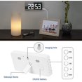 thumbnail image 4 of Reloj despertador digital YONGSHENG con pantalla LED grande de temperatura y alarma dual, 4 of 5