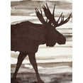 thumbnail image 2 of Allen, Kimberly 15x18 White Modern Wood Framed Museum Art Print Titled - Moose 1, 2 of 4