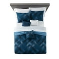 thumbnail image 4 of Mainstays Navy Plaid 10 Piece Bed in a Bag with 3 Dec Pillows, King, 4 of 7