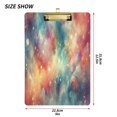 thumbnail image 2 of Galaxy Shiny Starry Sky Acrylic Clipboards A4 Standard Letter Size Clipboard 12.5" X 9" Clip Board for Students Teacher Office, 2 of 7