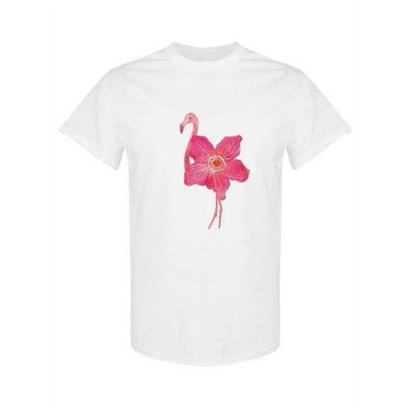 Flamingo Flower T-Shirt Women -SPIdeals Designs, Female 5X-Large
