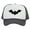 White/Dark Grey, variant on Top Headwear Men's Bat Hat Spooky Holloween Trucker Snapback Cap White/Forest Green