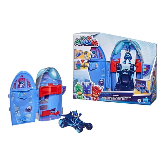 Set de Juego Hasbro PJ Masks Cuartel General 2 en 1 con Figuras